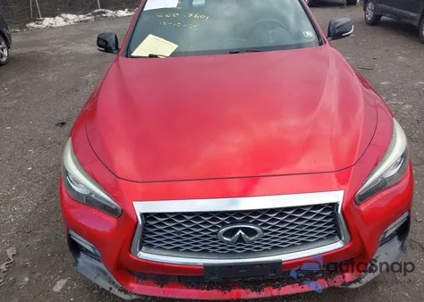 2018 Infiniti Q50 3.0T Red Sport 400 из США, поврежденный, VIN JN1FV7AR3JM481666